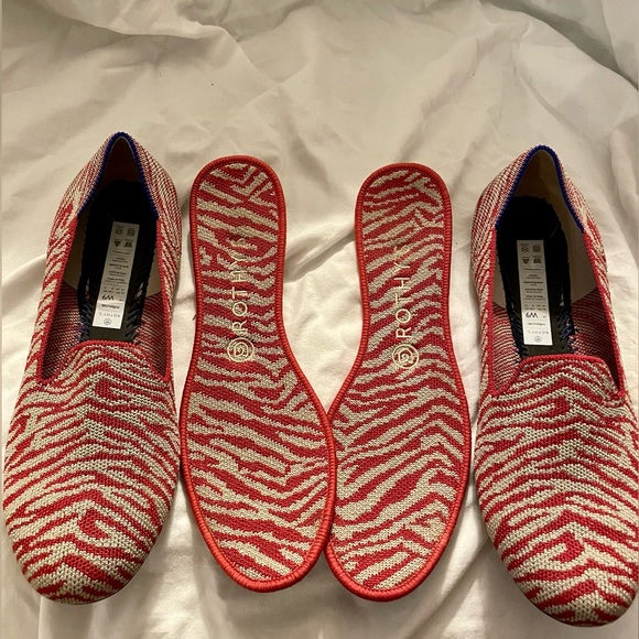 NEW Rothy’s Red Tiger Loafer Flats Size 9 - Picture 3 of 5